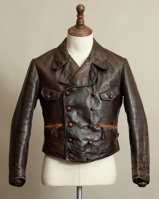 WWII Luftwaffe Fighter Pilot Leather Jacket - Hartmann Style 1930s