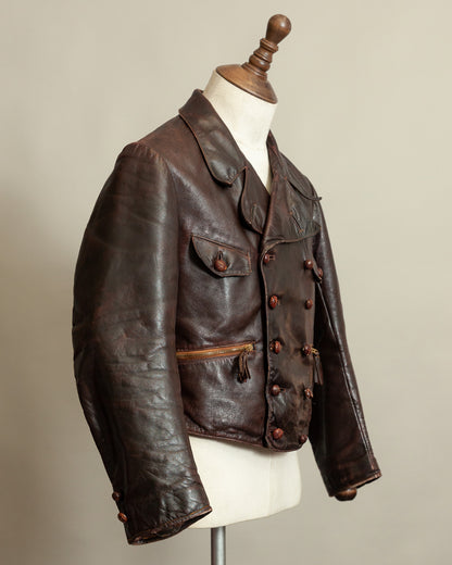 WWII Luftwaffe Fighter Pilot Leather Jacket - Hartmann Style 1930s