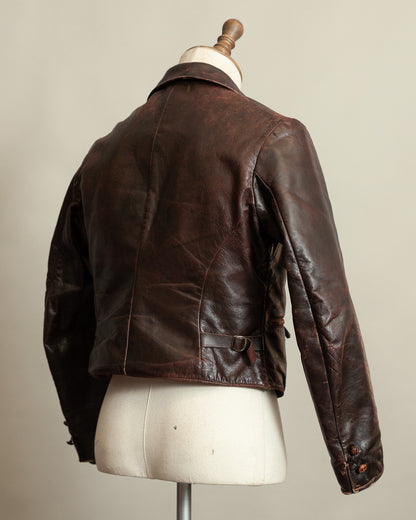 WWII Luftwaffe Fighter Pilot Leather Jacket - Hartmann Style 1930s