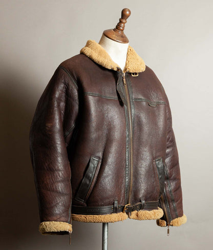 Vintage Cirrus Irvin Sheepskin Shearling RAF Flying Bomber Jacket