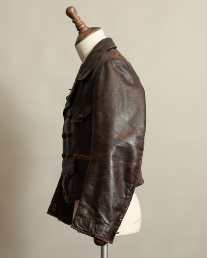 WWII Luftwaffe Fighter Pilot Leather Jacket - Hartmann Style 1930s
