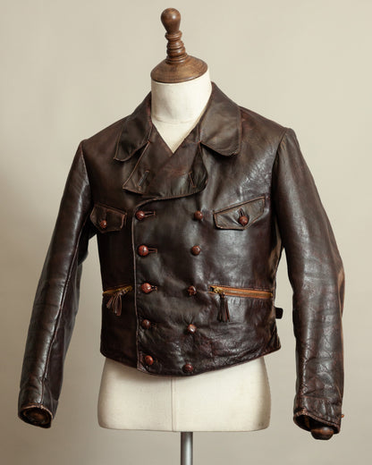 WWII Luftwaffe Fighter Pilot Leather Jacket - Hartmann Style 1930s