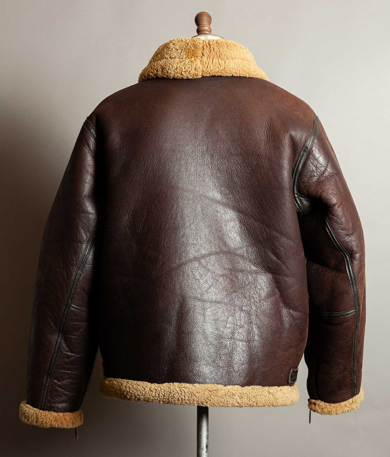 Vintage Cirrus Irvin Sheepskin Shearling RAF Flying Bomber Jacket