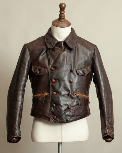 WWII Luftwaffe Fighter Pilot Leather Jacket - Hartmann Style 1930s