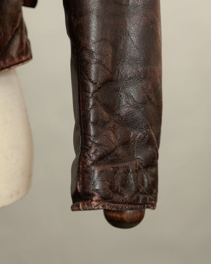 WWII Luftwaffe Fighter Pilot Leather Jacket - Hartmann Style 1930s