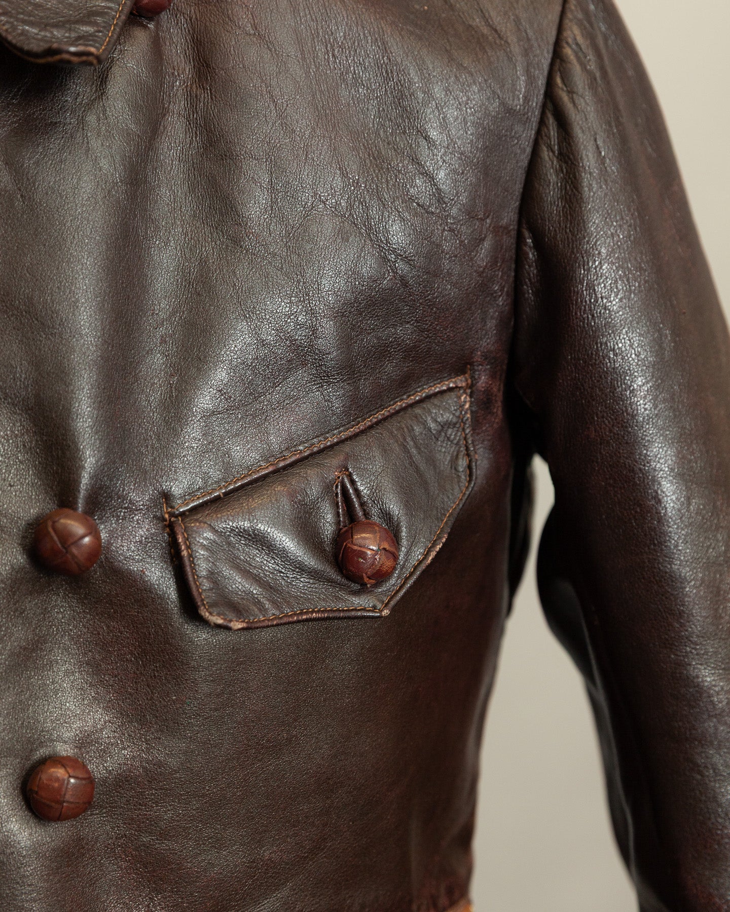 WWII Luftwaffe Fighter Pilot Leather Jacket - Hartmann Style 1930s