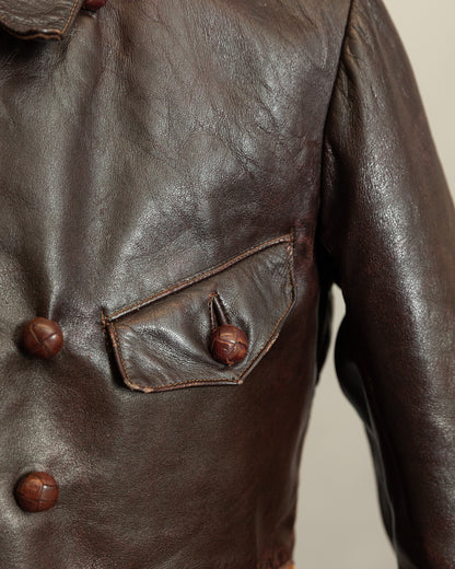 WWII Luftwaffe Fighter Pilot Leather Jacket - Hartmann Style 1930s