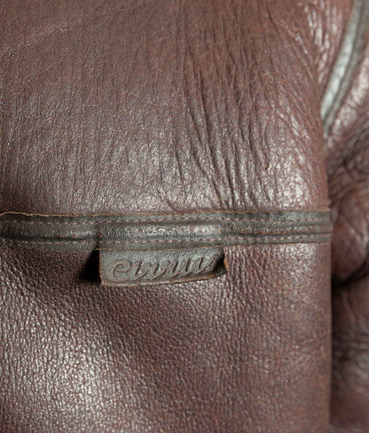 Vintage Cirrus Irvin Sheepskin Shearling RAF Flying Bomber Jacket