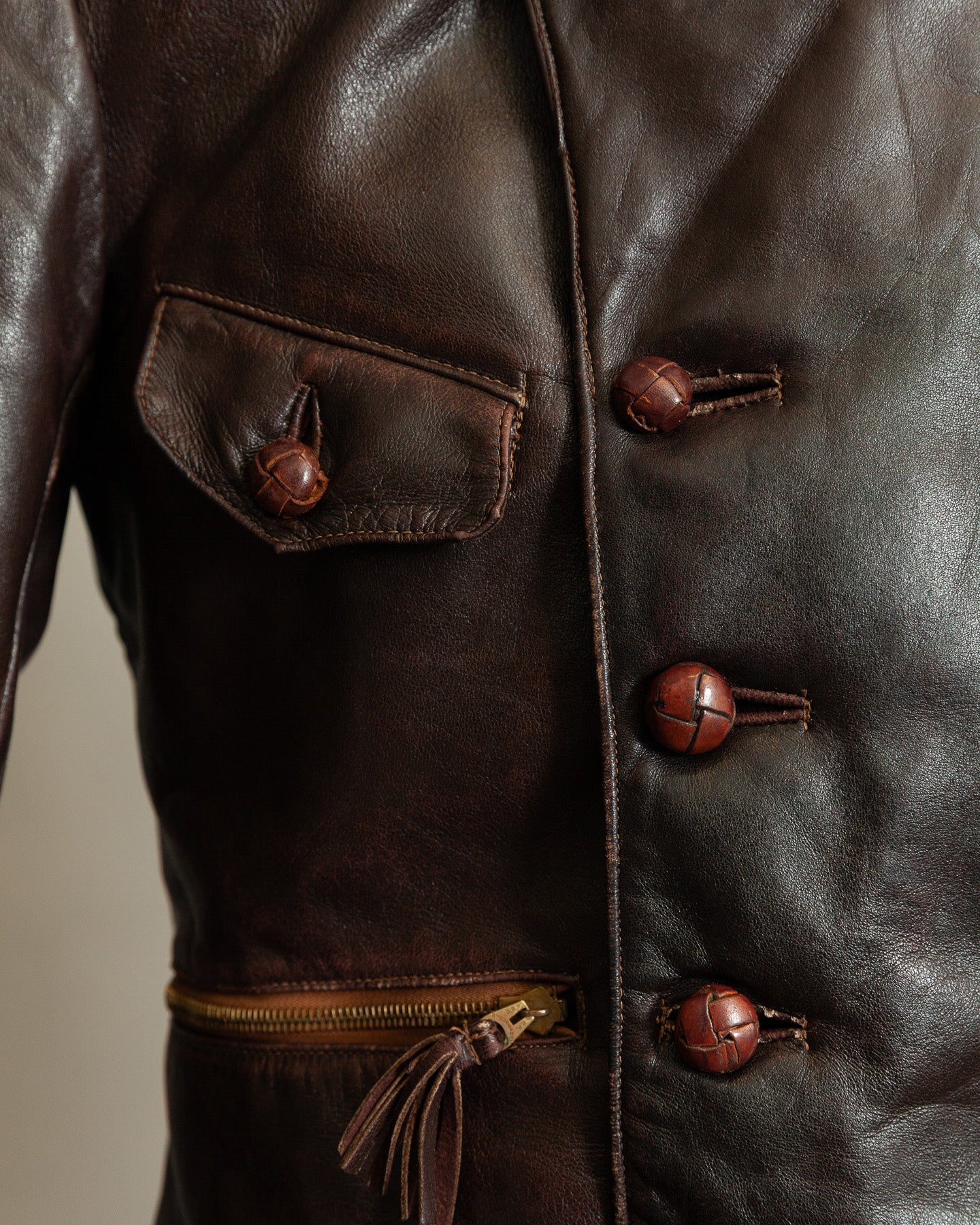 WWII Luftwaffe Fighter Pilot Leather Jacket - Hartmann Style 1930s