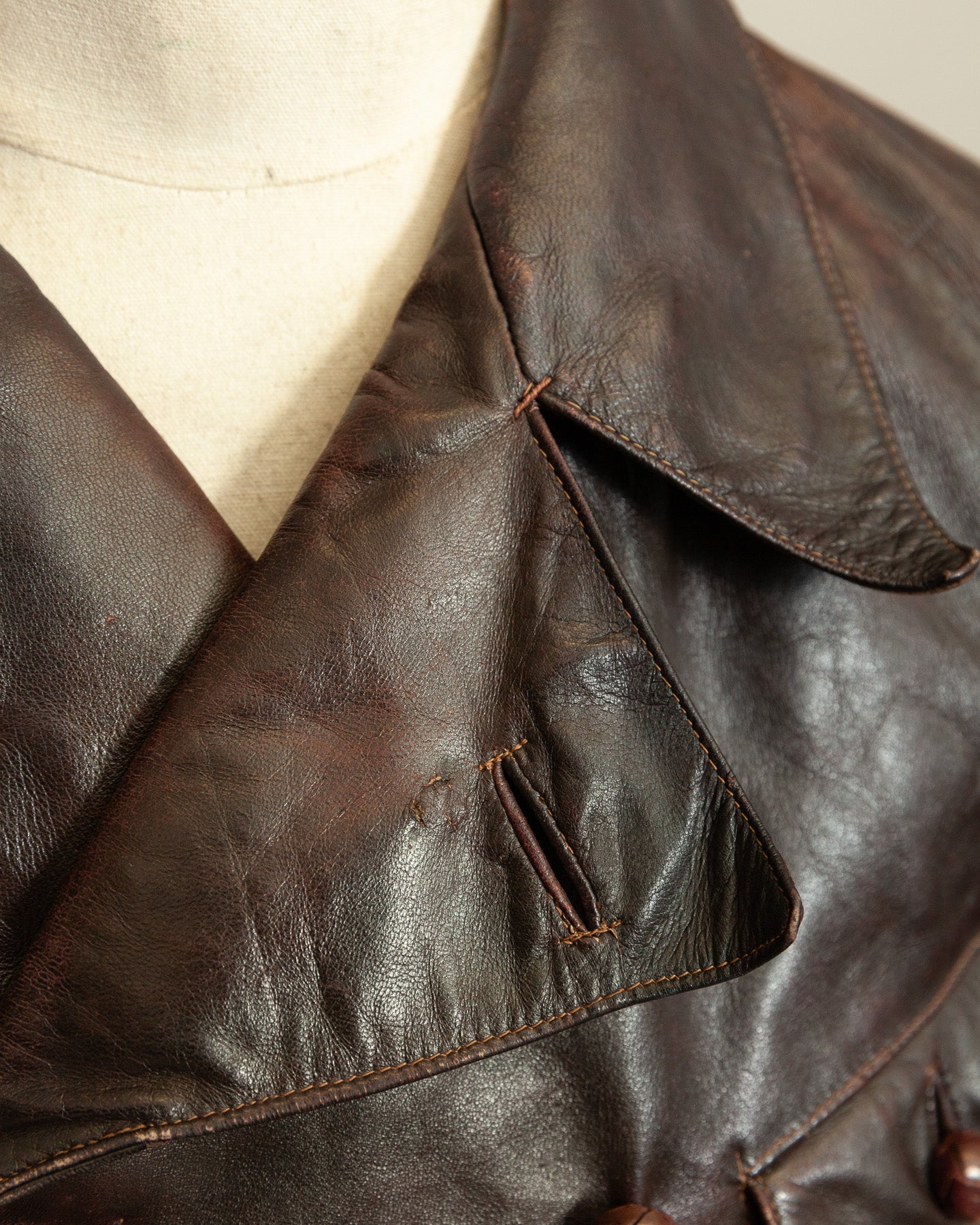 WWII Luftwaffe Fighter Pilot Leather Jacket - Hartmann Style 1930s