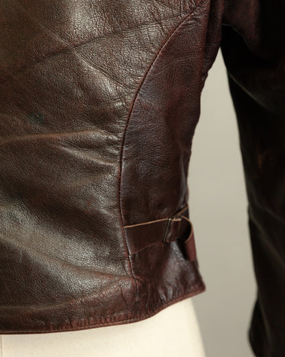 WWII Luftwaffe Fighter Pilot Leather Jacket - Hartmann Style 1930s