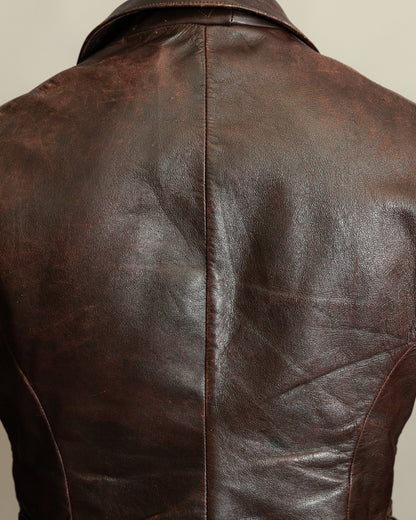 WWII Luftwaffe Fighter Pilot Leather Jacket - Hartmann Style 1930s