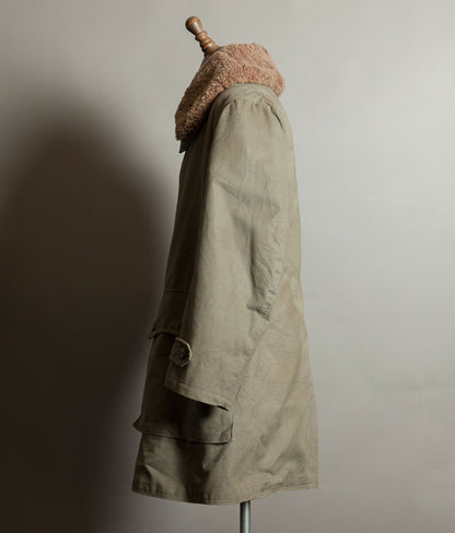 Vintage 1940s Swedish M1909 Livpäls Sheepskin Lined Parka Overcoat