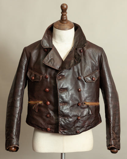 WWII Luftwaffe Fighter Pilot Leather Jacket - Hartmann Style 1930s