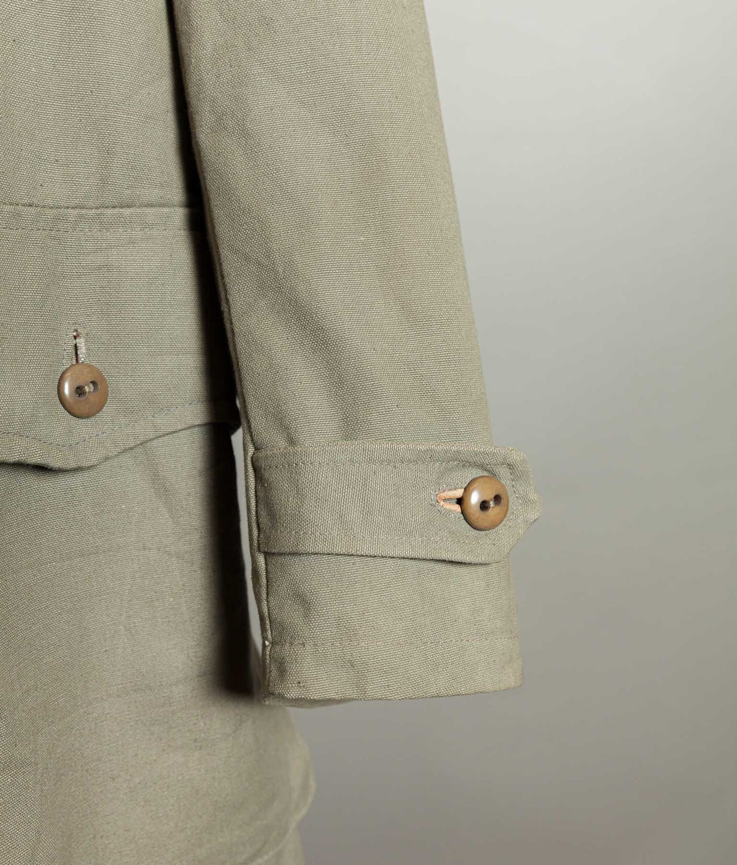 Vintage 1940s Swedish M1909 Livpäls Sheepskin Lined Parka Overcoat