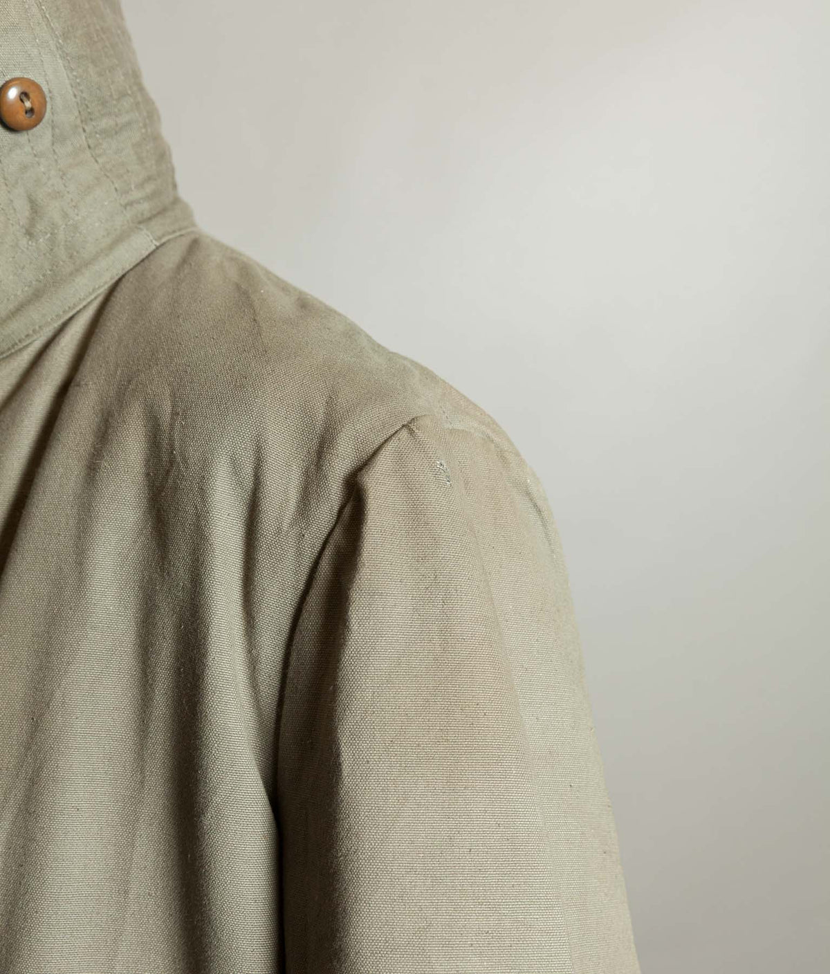Vintage 1940s Swedish M1909 Livpäls Sheepskin Lined Parka Overcoat