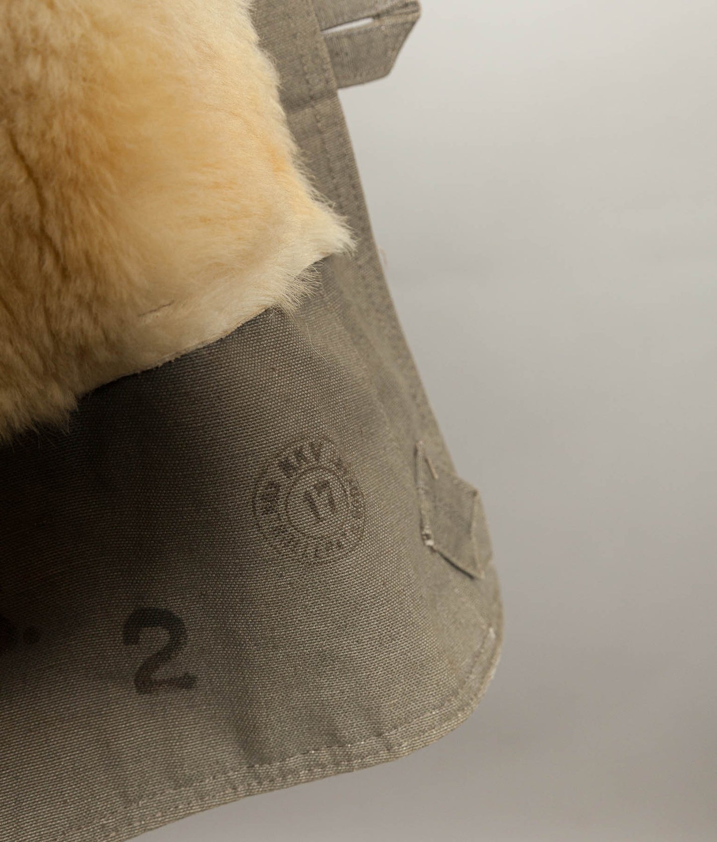 Vintage 1940s Swedish M1909 Livpäls Sheepskin Lined Parka Overcoat