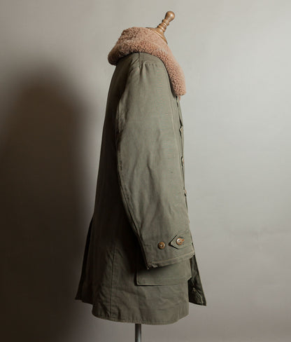 Vintage 1940s Swedish M1909 Livpäls Sheepskin Military Parka Matts Larsson