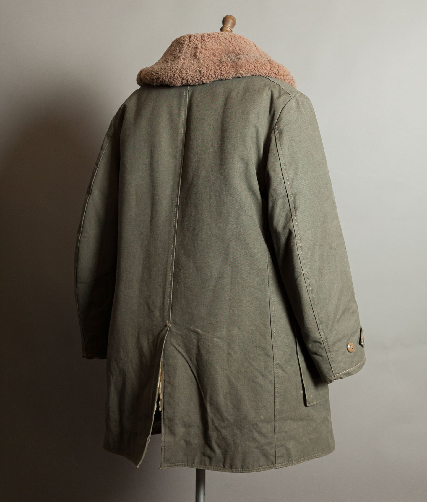 Vintage 1940s Swedish M1909 Livpäls Sheepskin Military Parka Matts Larsson