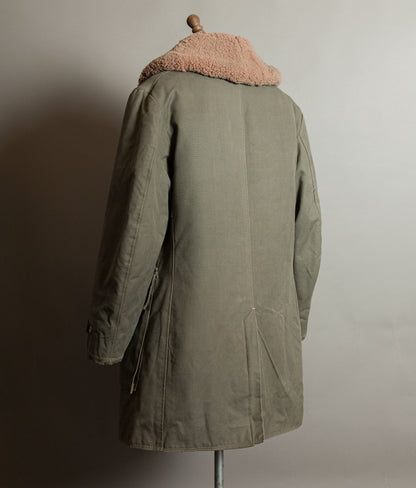 Vintage 1940s Swedish M1909 Livpäls Sheepskin Military Parka Matts Larsson