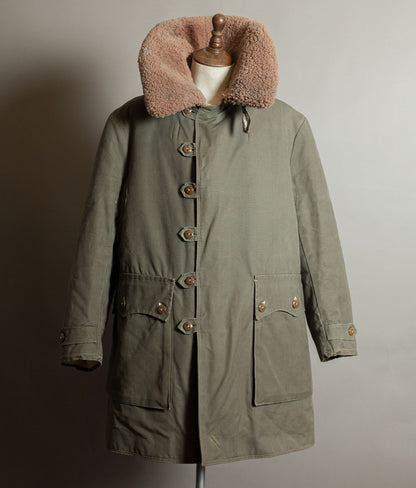 Vintage 1940s Swedish M1909 Livpäls Sheepskin Military Parka Matts Larsson