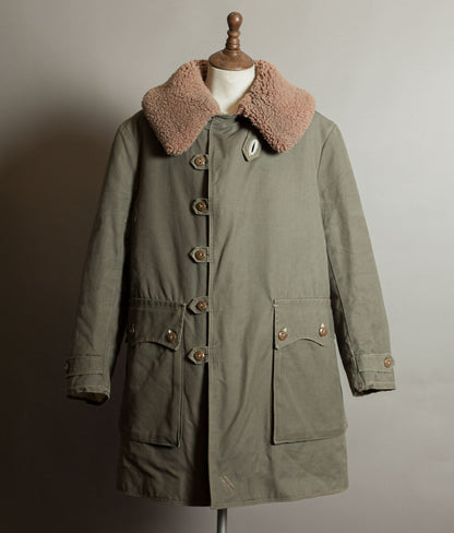Vintage 1940s Swedish M1909 Livpäls Sheepskin Military Parka Matts Larsson
