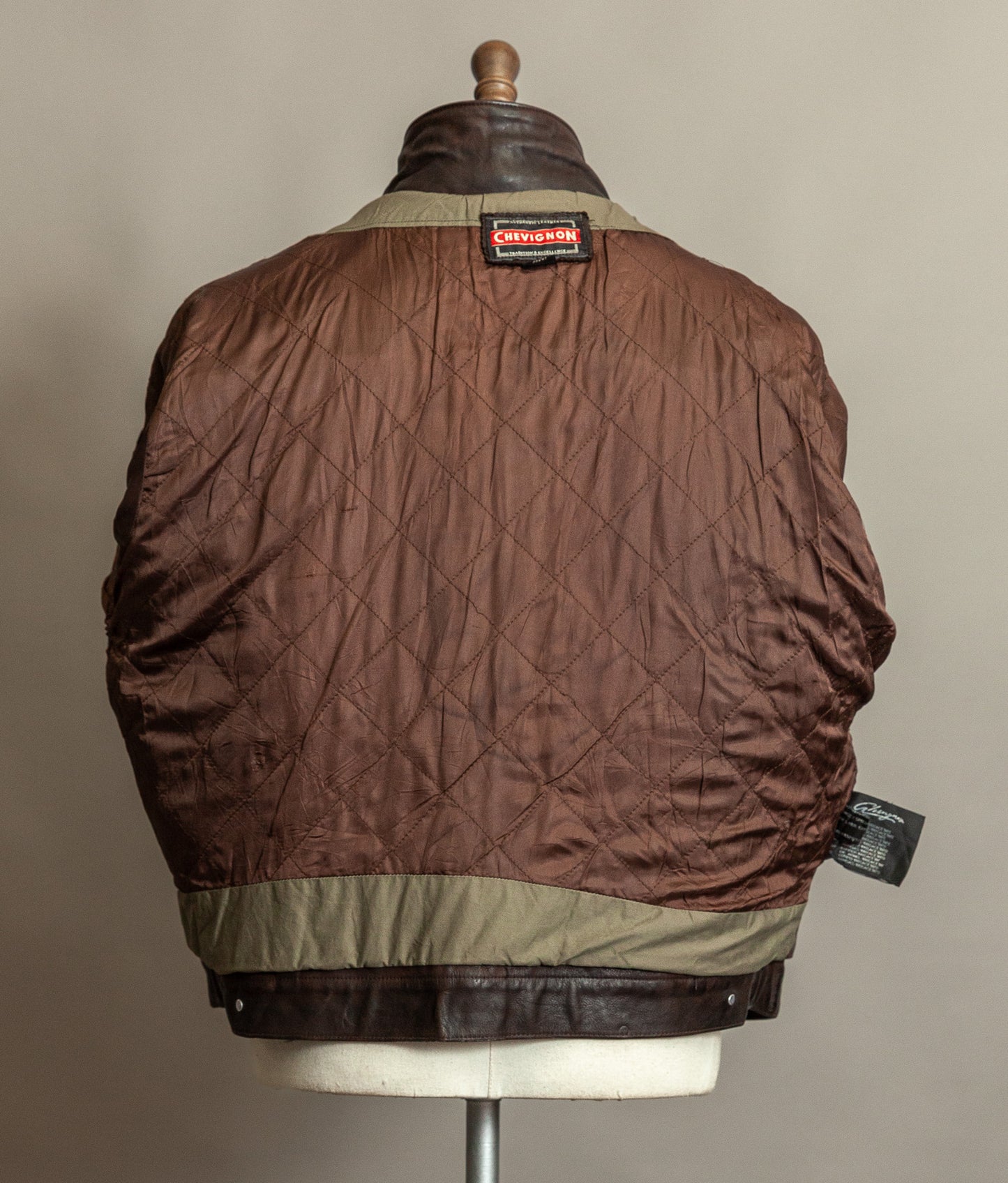 Vintage 1980s Chevignon Reverse Nubuck Calfskin Trucker Jacket