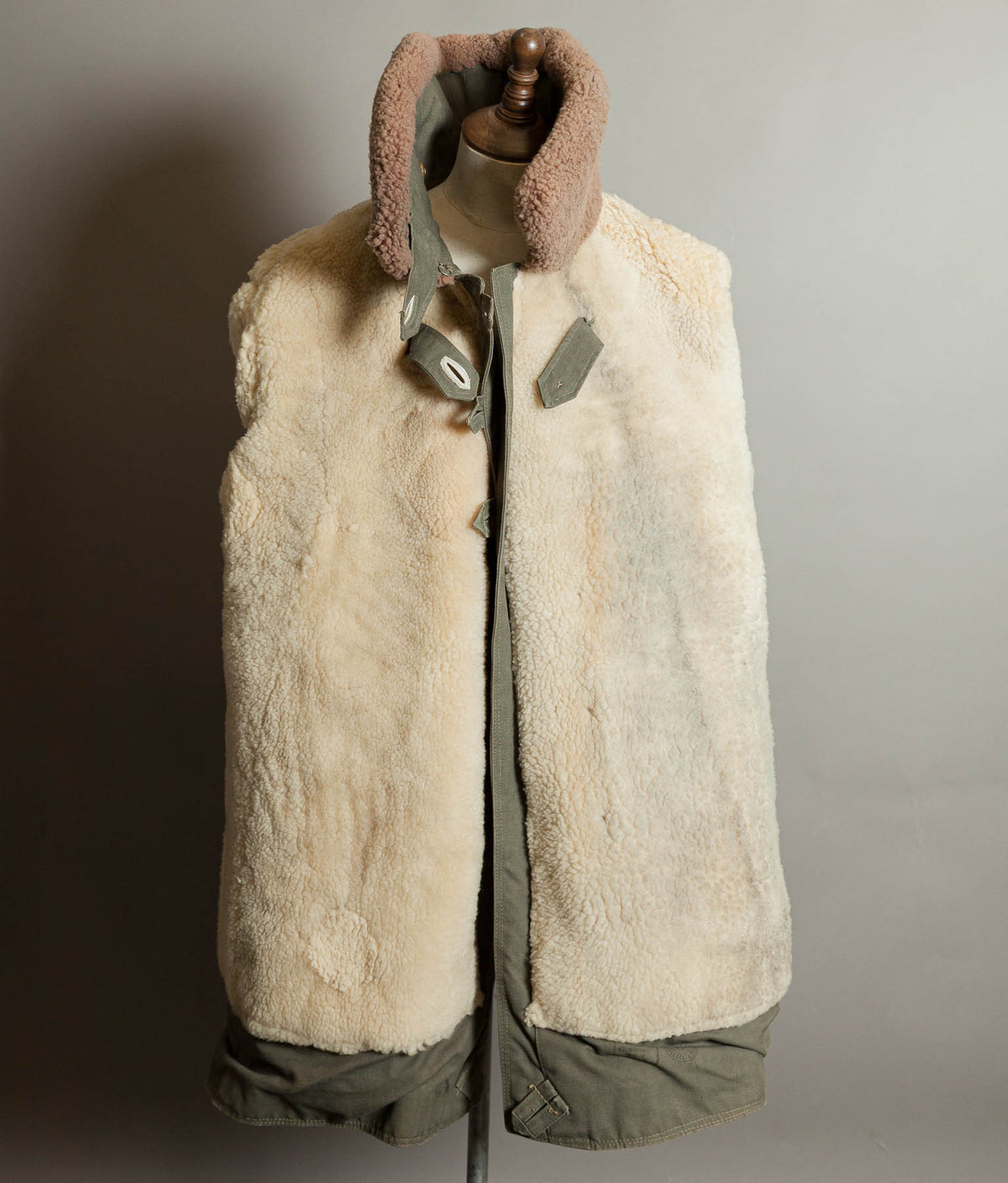 Vintage 1940s Swedish M1909 Livpäls Sheepskin Military Parka Matts Larsson