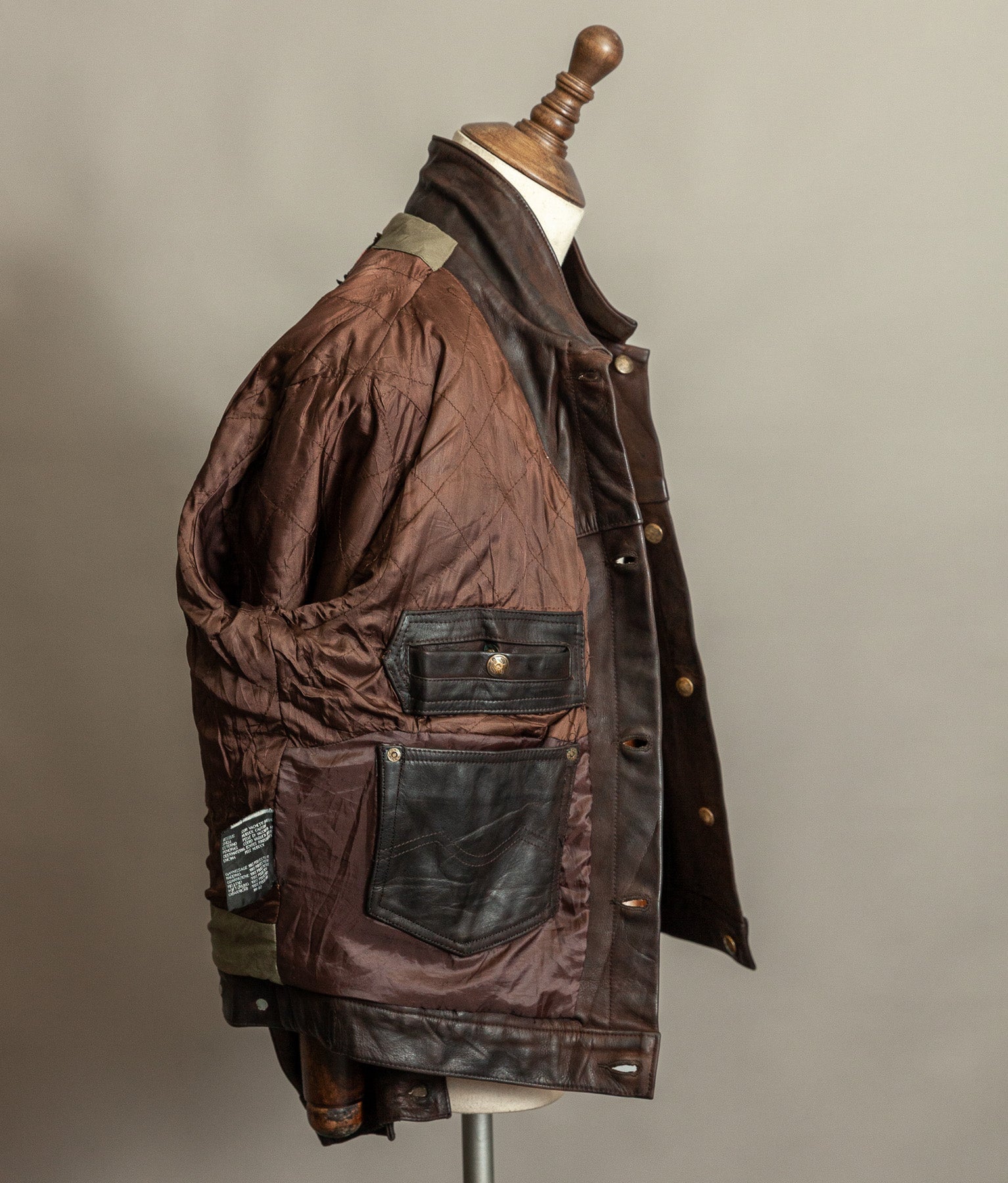 Vintage 1980s Chevignon Reverse Nubuck Calfskin Trucker Jacket