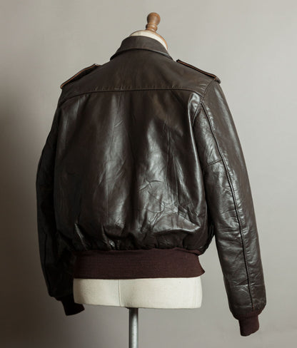 Vintage Schott I.S. 674 M.S. Steerhide Leather Flight Jacket