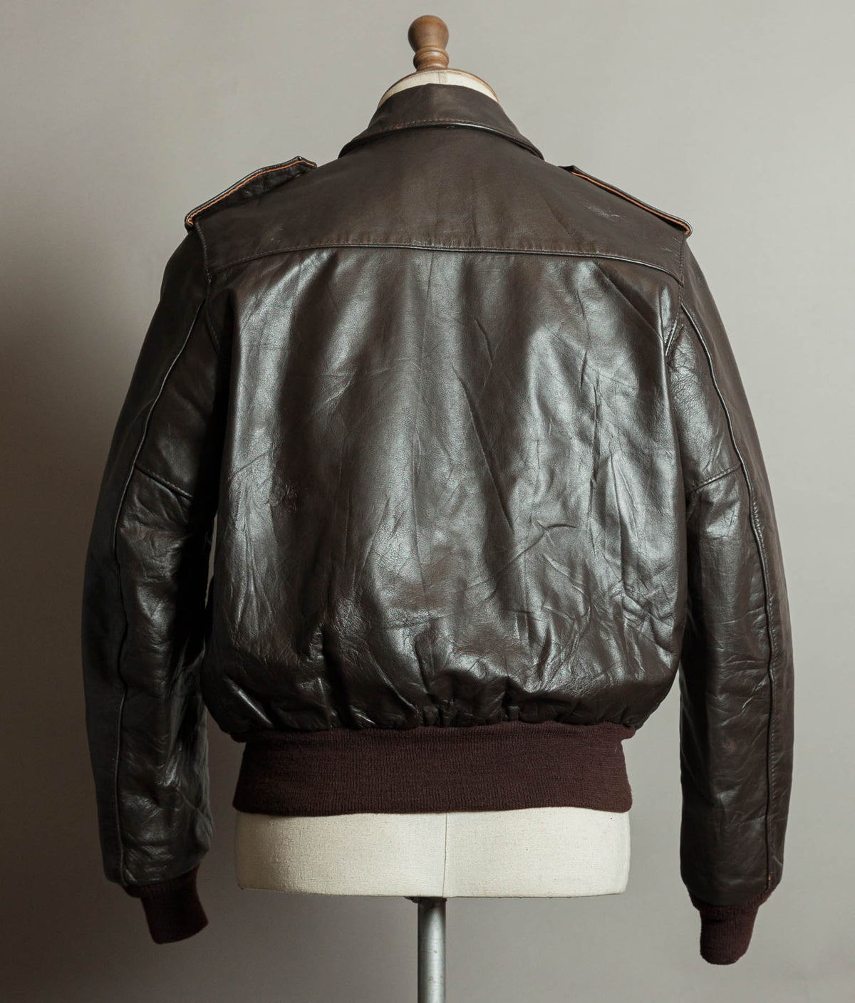 Vintage Schott I.S. 674 M.S. Steerhide Leather Flight Jacket