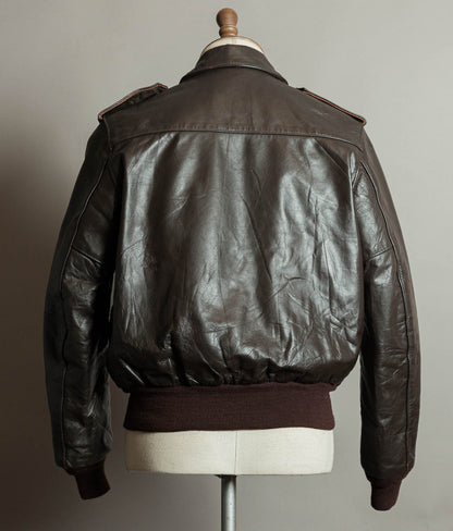Vintage Schott I.S. 674 M.S. Steerhide Leather Flight Jacket