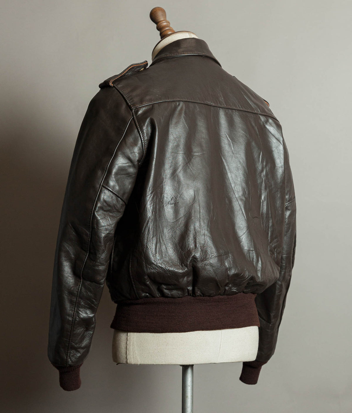 Vintage Schott I.S. 674 M.S. Steerhide Leather Flight Jacket