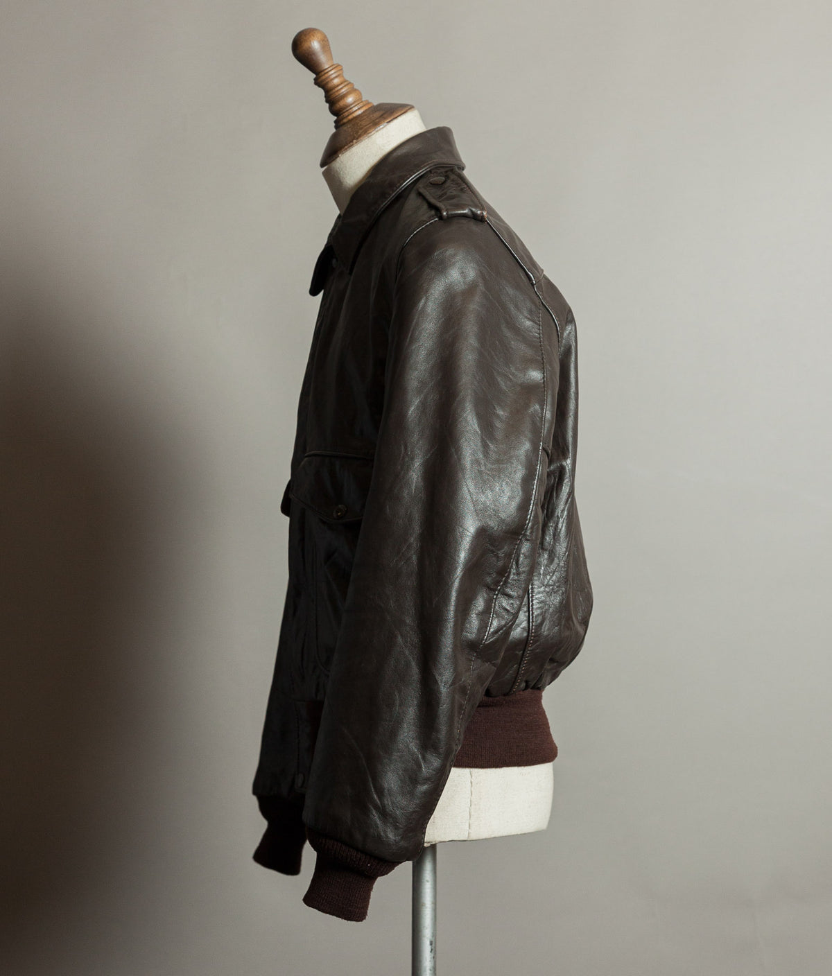 Vintage Schott I.S. 674 M.S. Steerhide Leather Flight Jacket