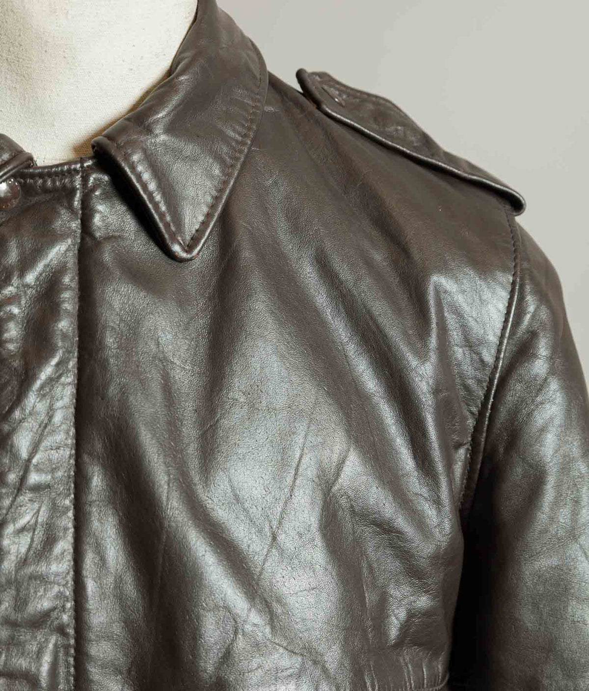 Vintage Schott I.S. 674 M.S. Steerhide Leather Flight Jacket