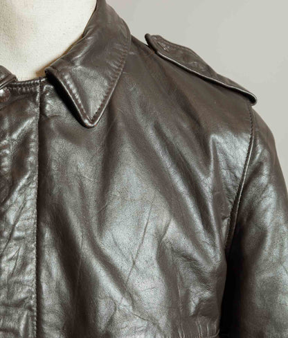 Vintage Schott I.S. 674 M.S. Steerhide Leather Flight Jacket