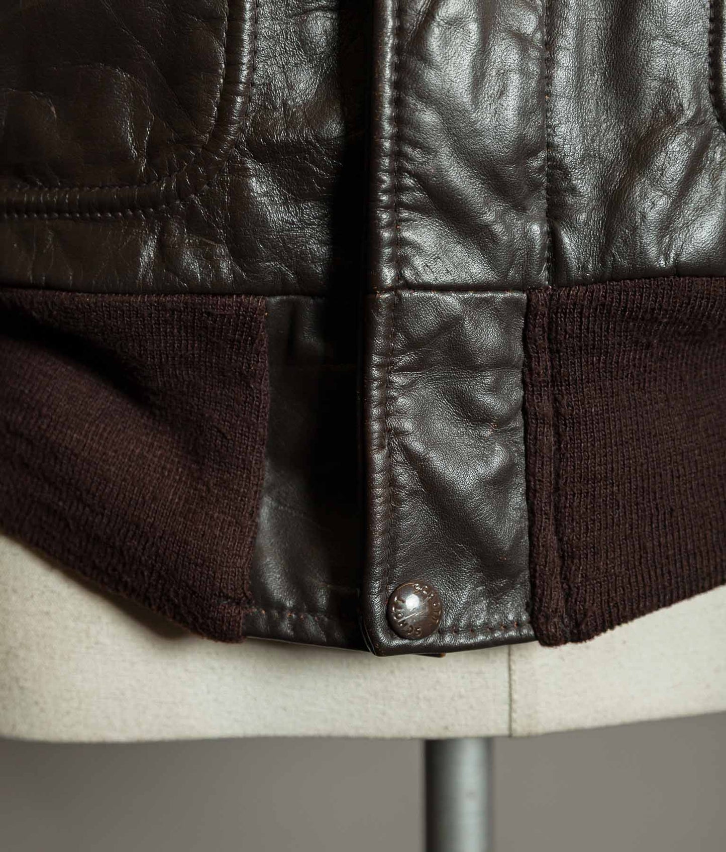 Vintage Schott I.S. 674 M.S. Steerhide Leather Flight Jacket