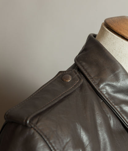 Vintage Schott I.S. 674 M.S. Steerhide Leather Flight Jacket