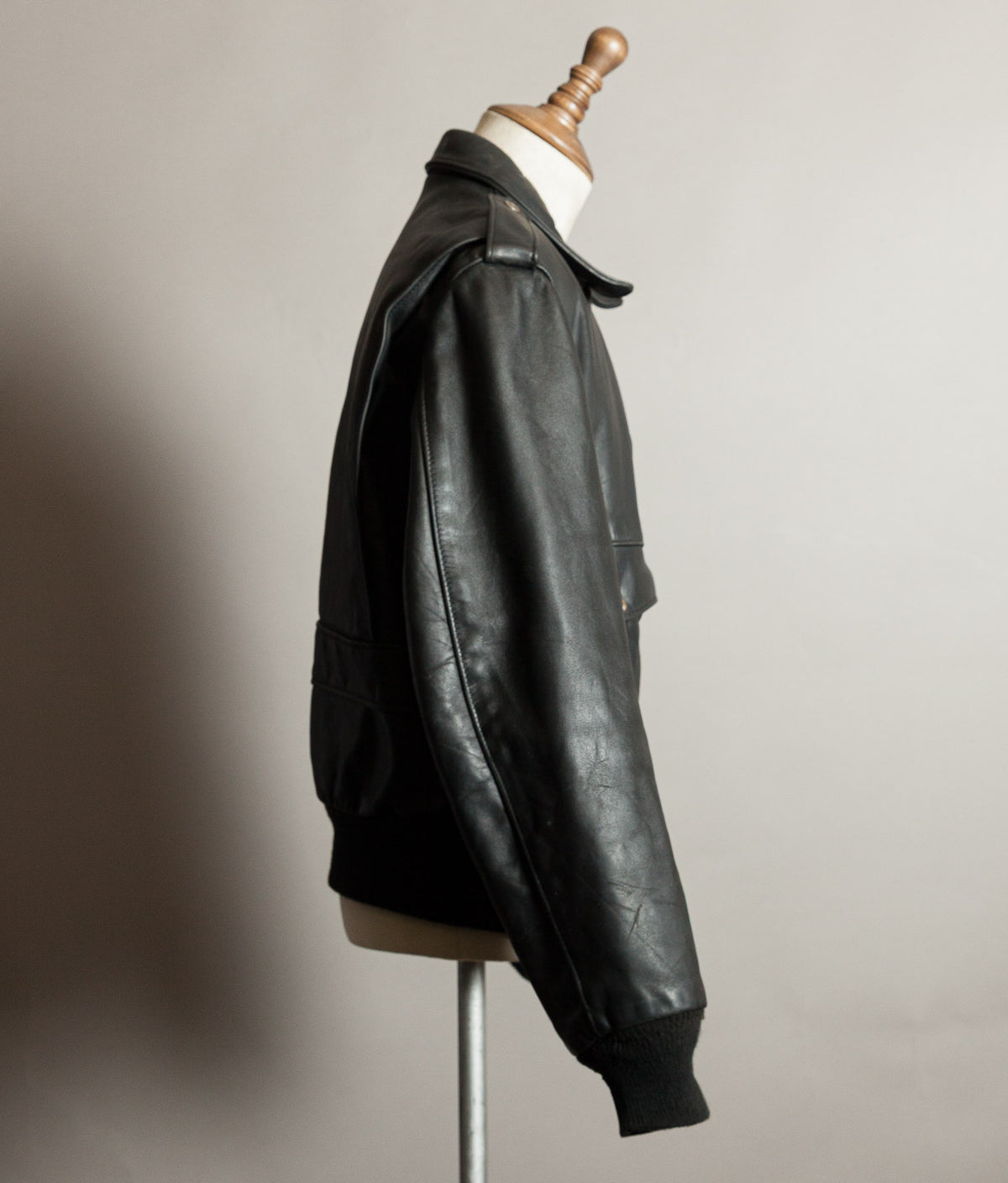 Vintage 1980s Schott 684SM Steerhide A-2 Flight Jacket Made in USA