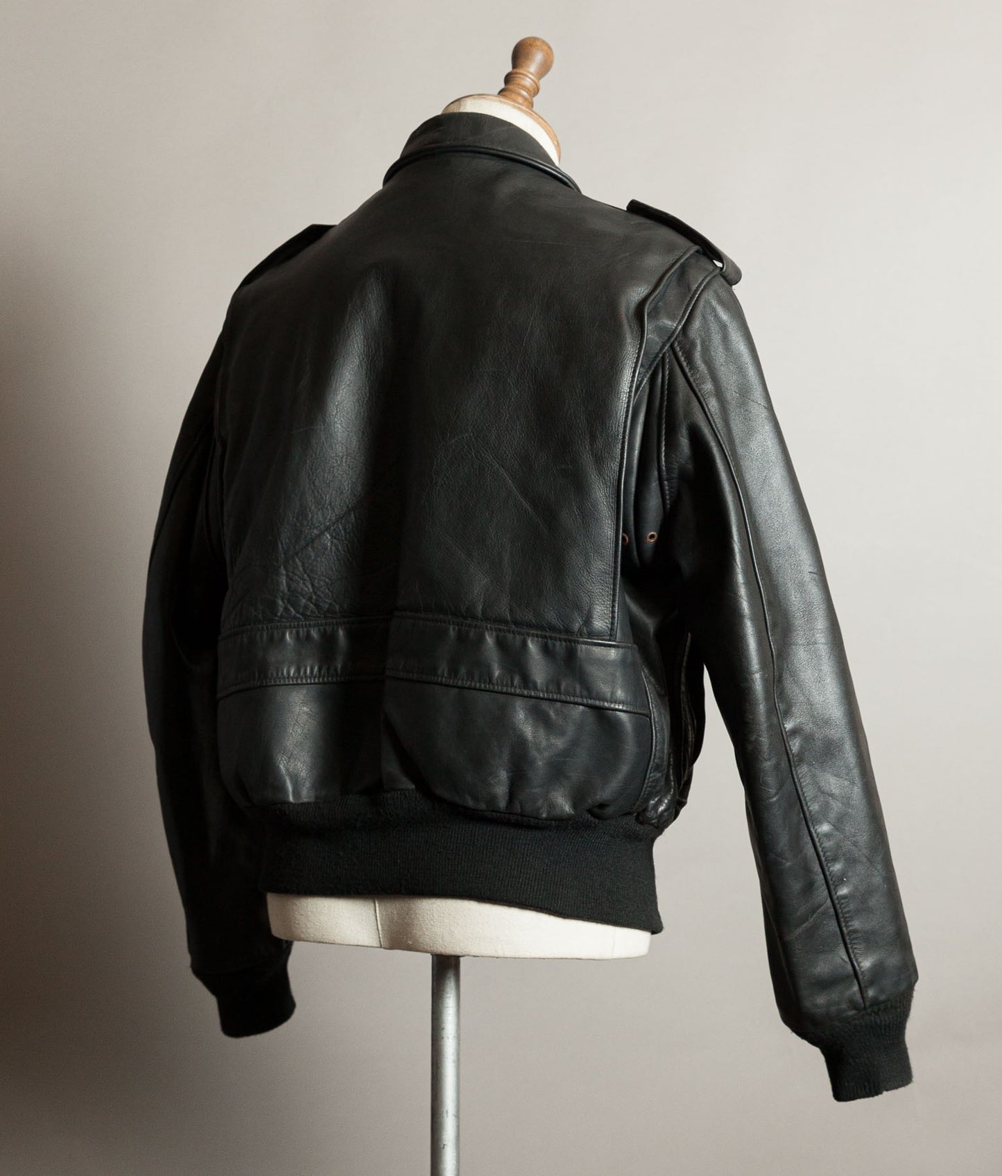 Vintage 1980s Schott 684SM Steerhide A-2 Flight Jacket Made in USA