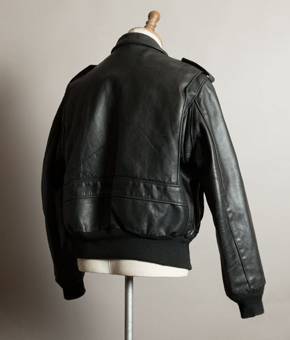 Vintage 1980s Schott 684SM Steerhide A-2 Flight Jacket Made in USA