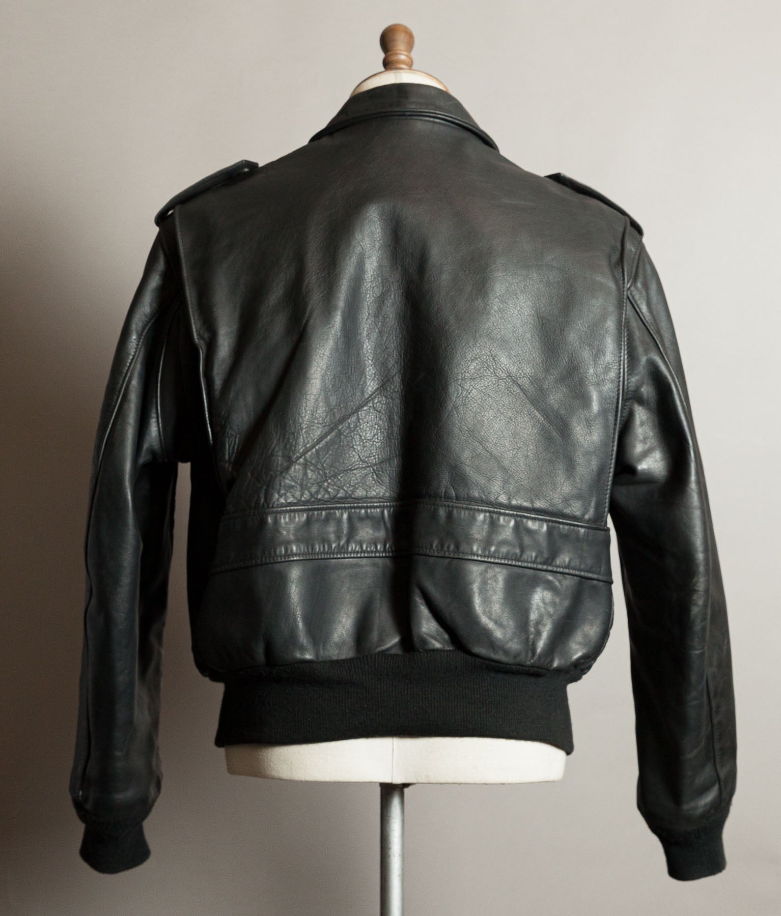 Vintage 1980s Schott 684SM Steerhide A-2 Flight Jacket Made in USA