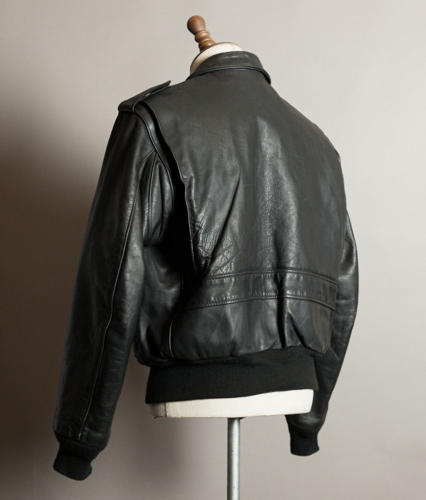 Vintage 1980s Schott 684SM Steerhide A-2 Flight Jacket Made in USA