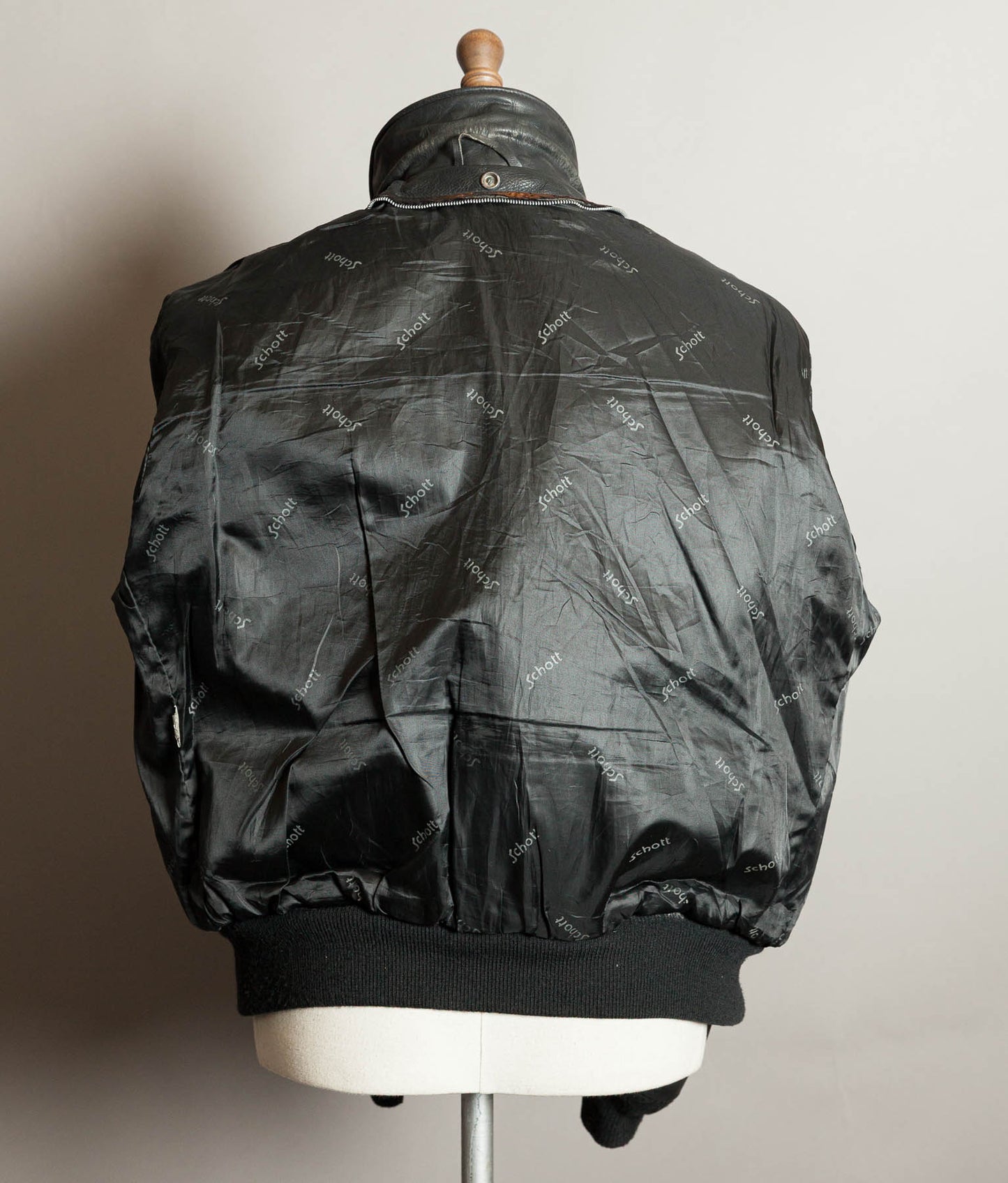 Vintage 1980s Schott 684SM Steerhide A-2 Flight Jacket Made in USA