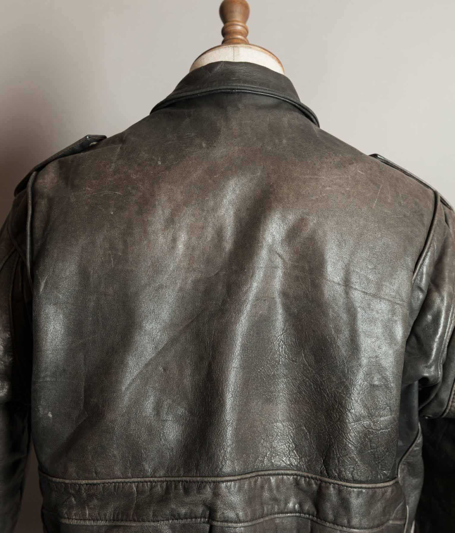 Vintage 1980s Schott 184SM Naked Cowhide A-2 Flight Jacket Made in USA
