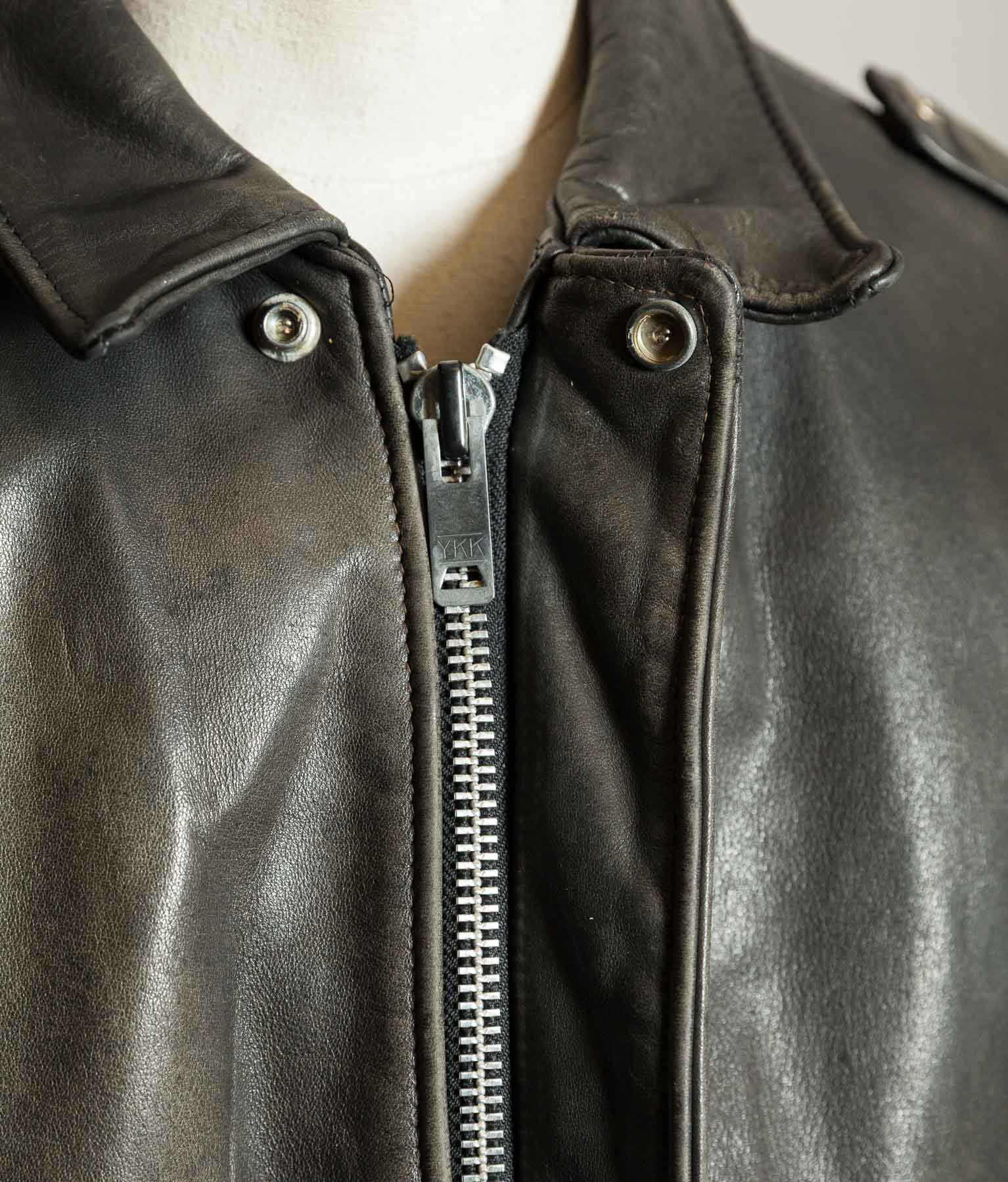 Vintage 1980s Schott 184SM Naked Cowhide A-2 Flight Jacket Made in USA