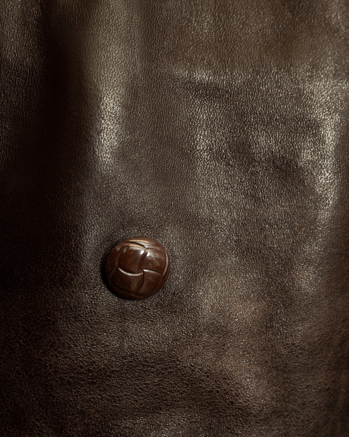 Vintage 1950s Boris Kidrič Cold War Leather Trench Coat Sheepskin Lined