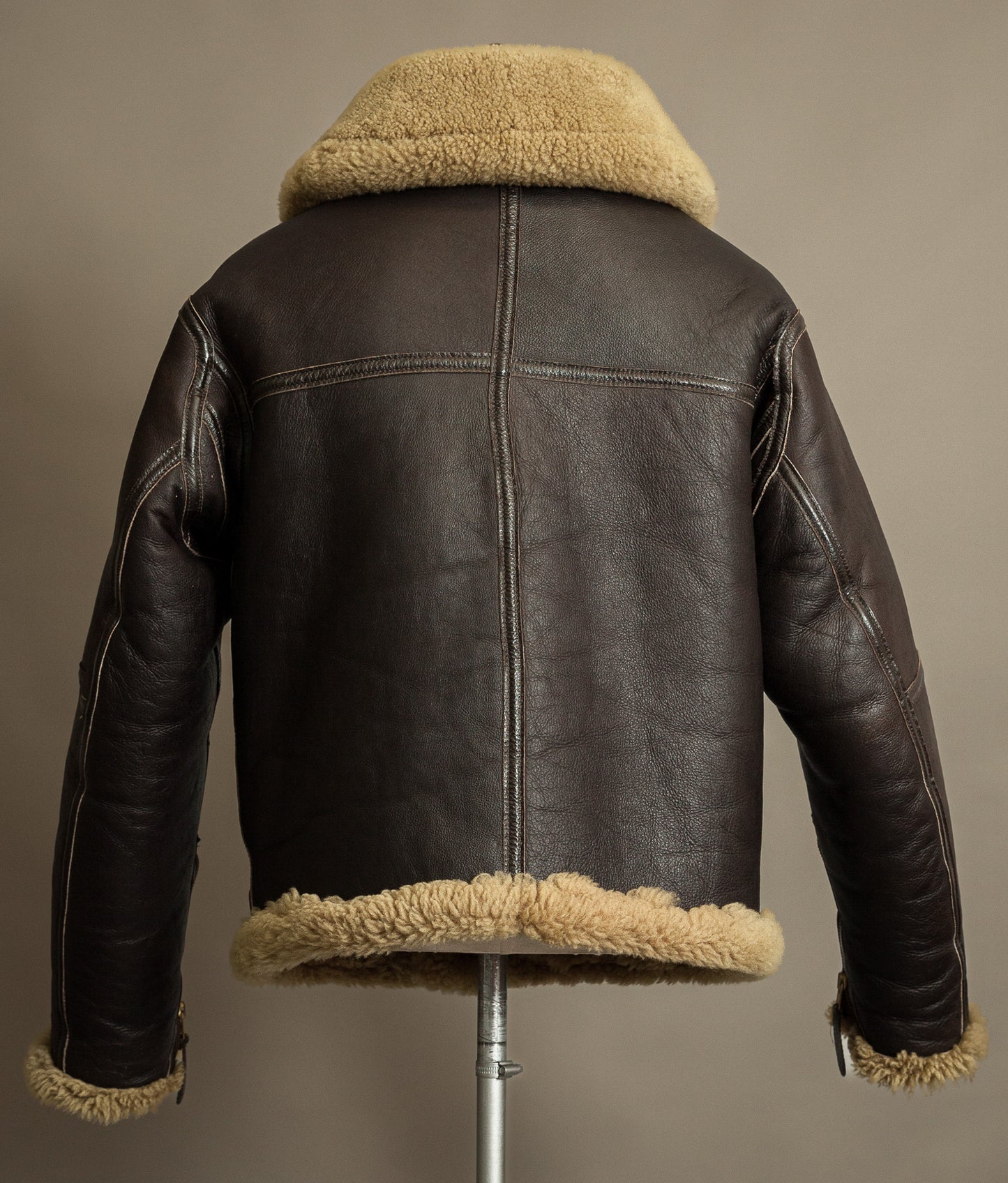 Vintage Sheepskin Shearling Flying Jacket RAF Irvin Pattern - Made in England