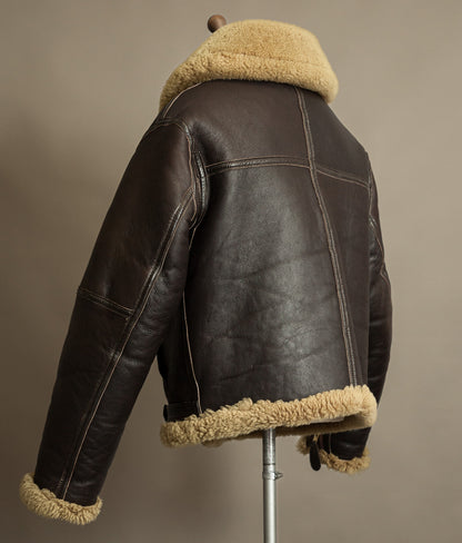 Vintage Sheepskin Shearling Flying Jacket RAF Irvin Pattern - Made in England