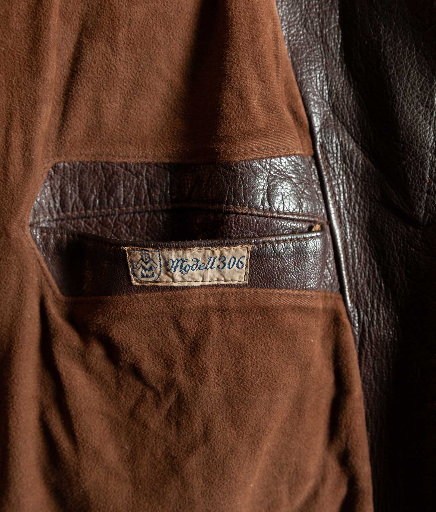 Vintage 1940s German Wehrmacht Kradmelder Leather Motorcycle Dispatch Rider Jacket